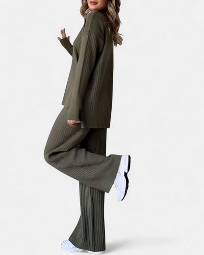 Séverina | Elegant and Comfortable Ribbed Indoor Set