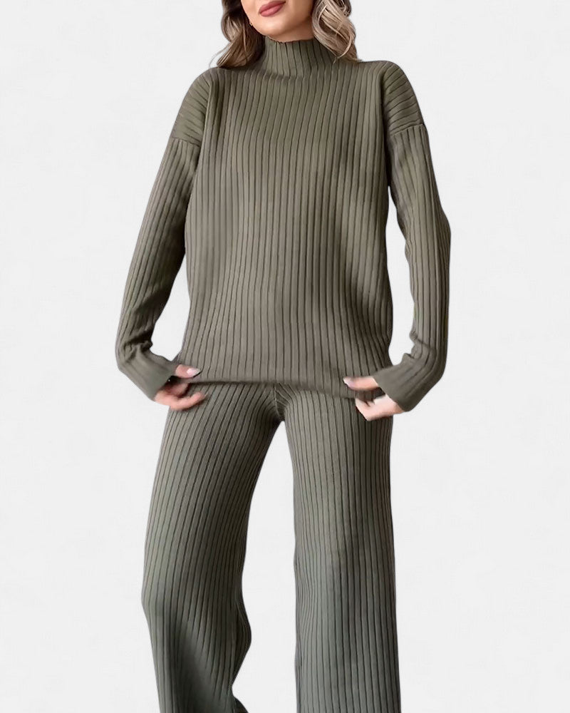 Séverina | Elegant and Comfortable Ribbed Indoor Set