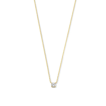 Ysavienna | Moissanite Stone Necklace 14k Gold